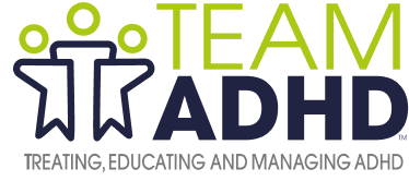 TEAM ADHD Logo: Treating, Educating, and Managing ADHD